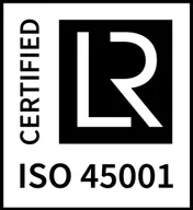 ISO 45001, certified by Lloyd's Register