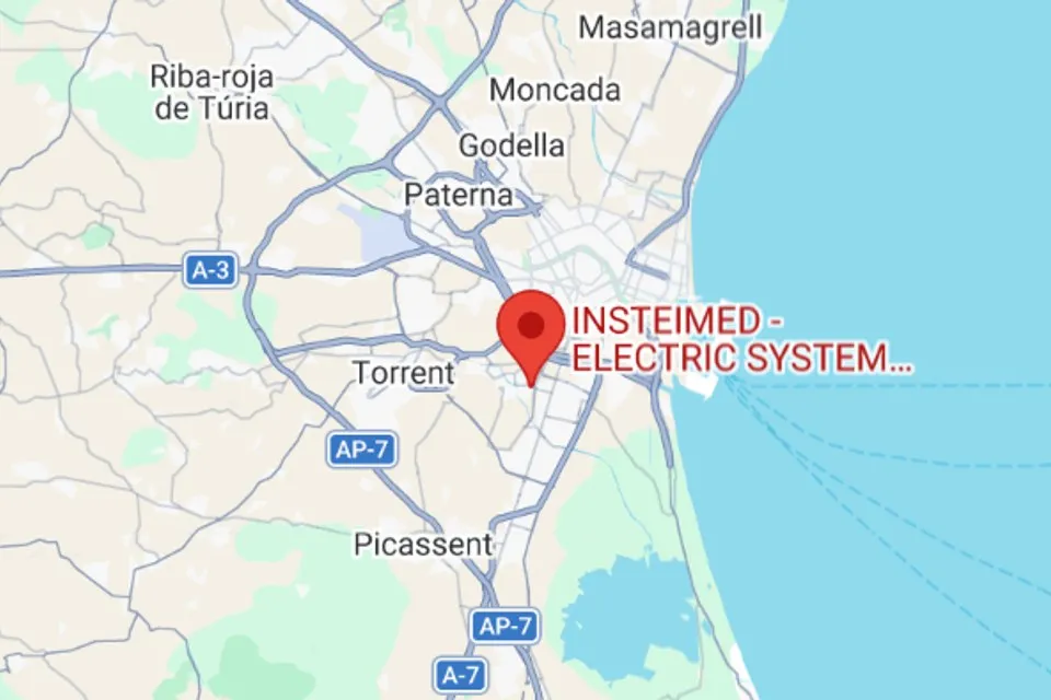 Map showing the location of Insteimed at C/ Sèquia Rascanya, 3, Paiporta