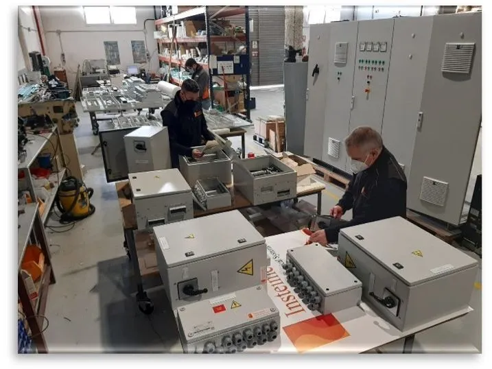 Insteimed switchboard manufacturing workshop